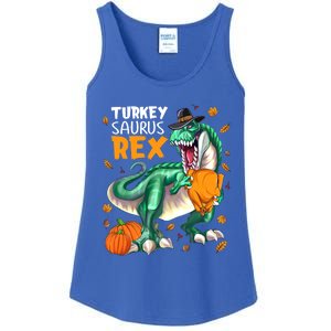 Turkey Saurus Rex Dinosaur T Rex Thanksgiving Pumpkin Gift Ladies Essential Tank