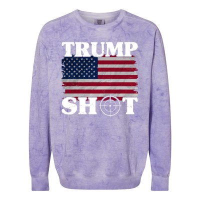 Trump Shot Rally Failed Shots Fired Assassination Colorblast Crewneck Sweatshirt