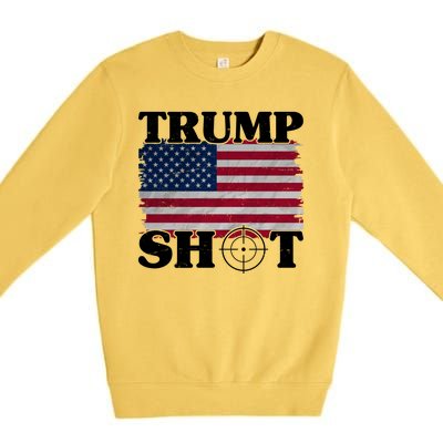 Trump Shot Rally Failed Shots Fired Assassination Premium Crewneck Sweatshirt