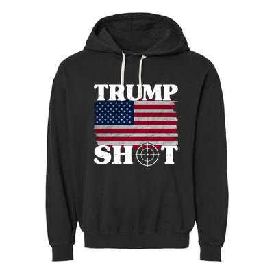 Trump Shot Rally Failed Shots Fired Assassination Garment-Dyed Fleece Hoodie