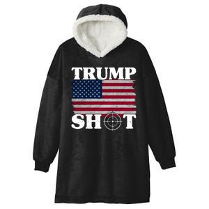 Trump Shot Rally Failed Shots Fired Assassination Hooded Wearable Blanket