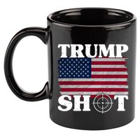Trump Shot Rally Failed Shots Fired Assassination 11oz C Handle Ceramic Mug