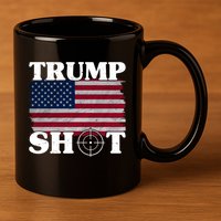 Trump Shot Rally Failed Shots Fired Assassination 11oz C Handle Ceramic Mug