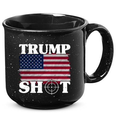 Trump Shot Rally Failed Shots Fired Assassination 15oz Campfire Ceramic Mug