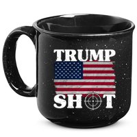Trump Shot Rally Failed Shots Fired Assassination 15oz Campfire Ceramic Mug