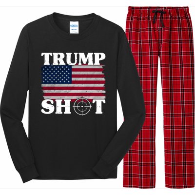 Trump Shot Rally Failed Shots Fired Assassination Long Sleeve Pajama Set