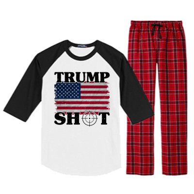 Trump Shot Rally Failed Shots Fired Assassination Raglan Sleeve Pajama Set