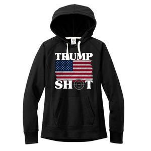 Trump Shot Rally Failed Shots Fired Assassination Women's Fleece Hoodie