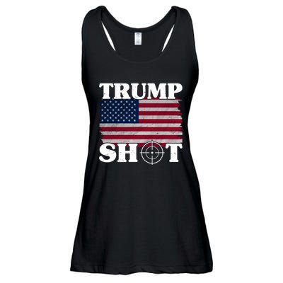Trump Shot Rally Failed Shots Fired Assassination Ladies Essential Flowy Tank