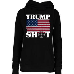 Trump Shot Rally Failed Shots Fired Assassination Womens Funnel Neck Pullover Hood