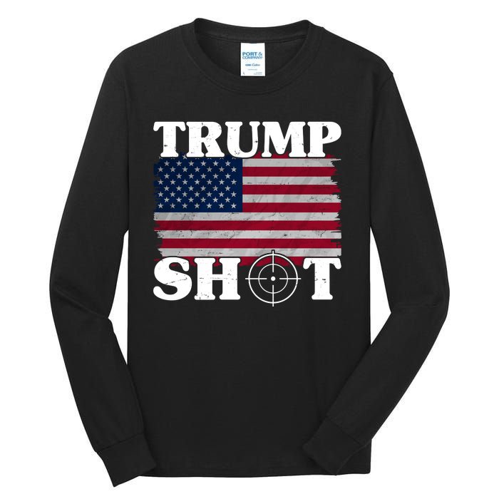 Trump Shot Rally Failed Shots Fired Assassination Tall Long Sleeve T-Shirt