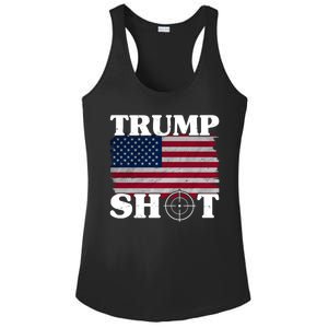 Trump Shot Rally Failed Shots Fired Assassination Ladies PosiCharge Competitor Racerback Tank