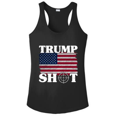 Trump Shot Rally Failed Shots Fired Assassination Ladies PosiCharge Competitor Racerback Tank