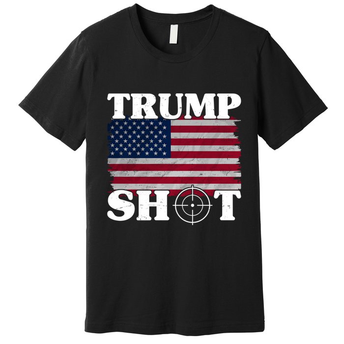 Trump Shot Rally Failed Shots Fired Assassination Premium T-Shirt