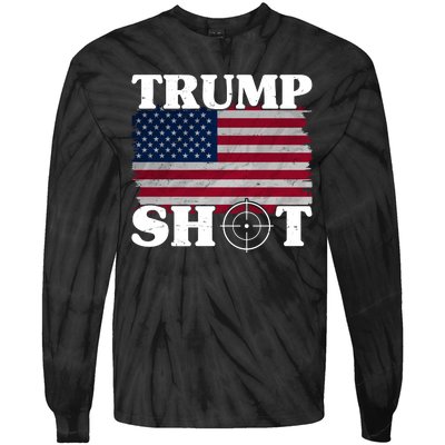 Trump Shot Rally Failed Shots Fired Assassination Tie-Dye Long Sleeve Shirt