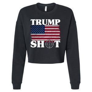 Trump Shot Rally Failed Shots Fired Assassination Cropped Pullover Crew