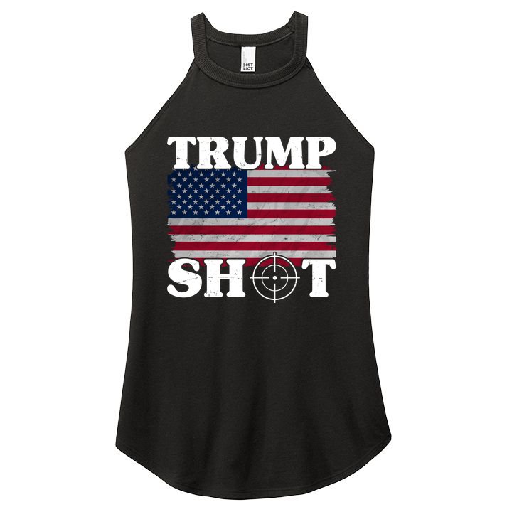 Trump Shot Rally Failed Shots Fired Assassination Women's Perfect Tri Rocker Tank