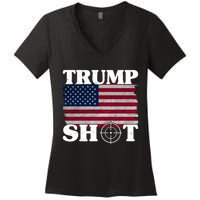 Trump Shot Rally Failed Shots Fired Assassination Women's V-Neck T-Shirt
