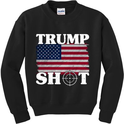 Trump Shot Rally Failed Shots Fired Assassination Kids Sweatshirt