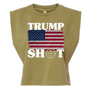 Trump Shot Rally Failed Shots Fired Assassination Garment-Dyed Women's Muscle Tee