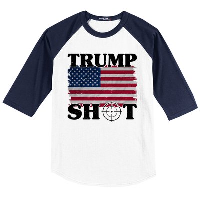 Trump Shot Rally Failed Shots Fired Assassination Baseball Sleeve Shirt