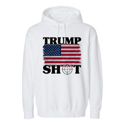 Trump Shot Rally Failed Shots Fired Assassination Garment-Dyed Fleece Hoodie