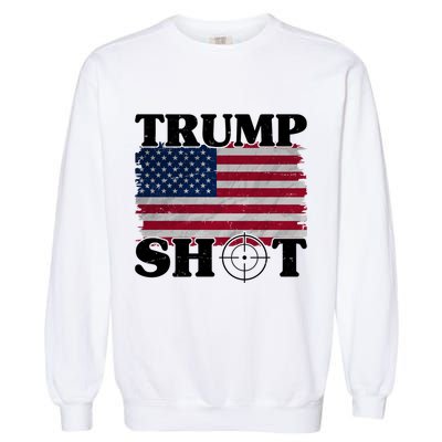 Trump Shot Rally Failed Shots Fired Assassination Garment-Dyed Sweatshirt