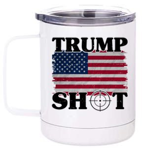 Trump Shot Rally Failed Shots Fired Assassination 12 oz Stainless Steel Tumbler Cup