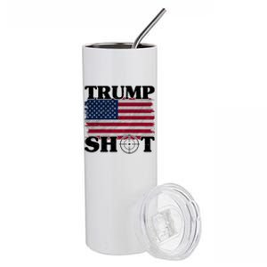 Trump Shot Rally Failed Shots Fired Assassination Stainless Steel Tumbler