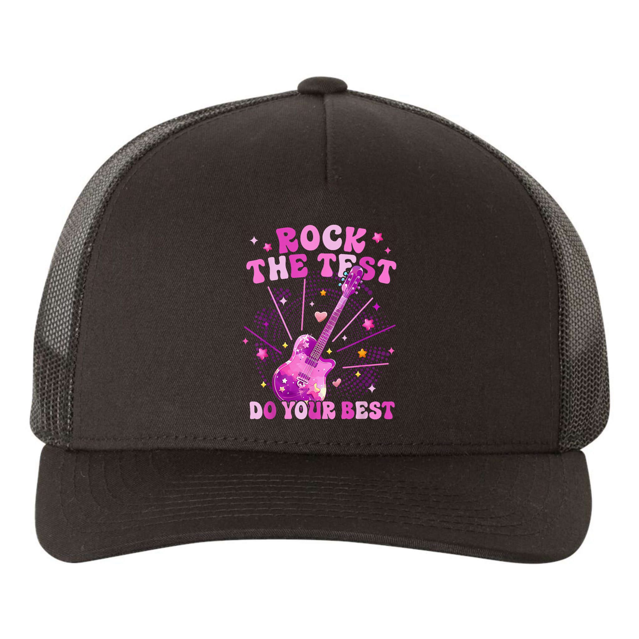 Teachers Students Rock The Test Do You Best Yupoong Adult 5-Panel Trucker Hat