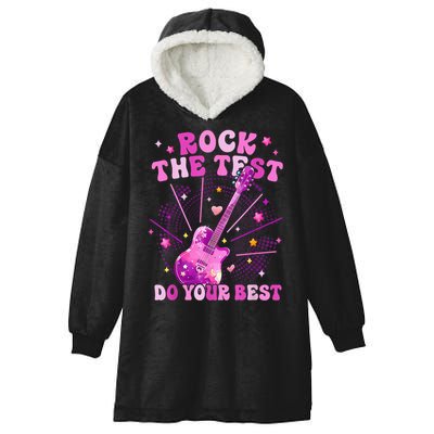 Teachers Students Rock The Test Do You Best Hooded Wearable Blanket