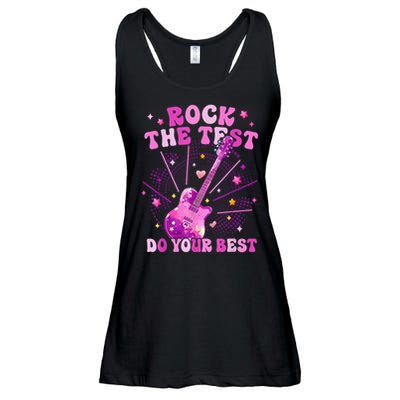 Teachers Students Rock The Test Do You Best Ladies Essential Flowy Tank