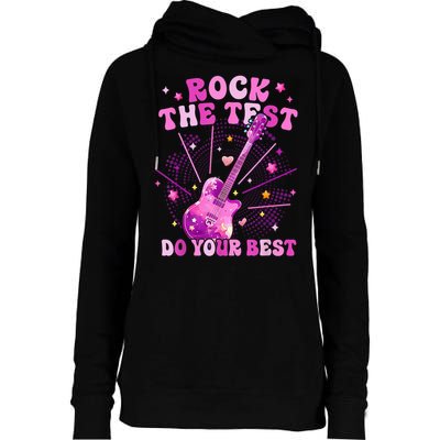 Teachers Students Rock The Test Do You Best Womens Funnel Neck Pullover Hood