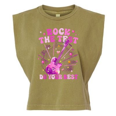 Teachers Students Rock The Test Do You Best Garment-Dyed Women's Muscle Tee
