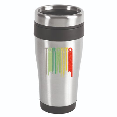 Toronto Skyline Retro Toronto 16oz Travel Tumbler