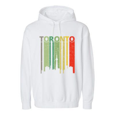 Toronto Skyline Retro Toronto Garment-Dyed Fleece Hoodie