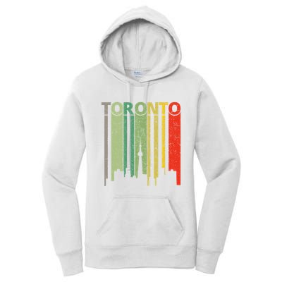 Toronto Skyline Retro Toronto Women's Pullover Hoodie