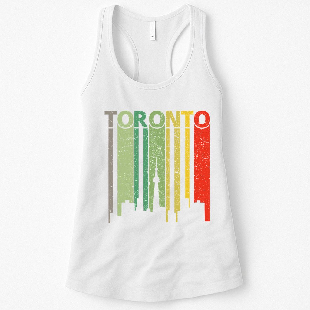 Toronto Skyline Retro Toronto Womens Tank Top