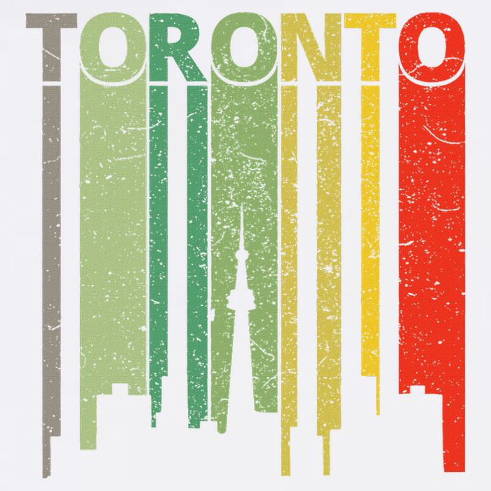 Toronto Skyline Retro Toronto Womens Tank Top