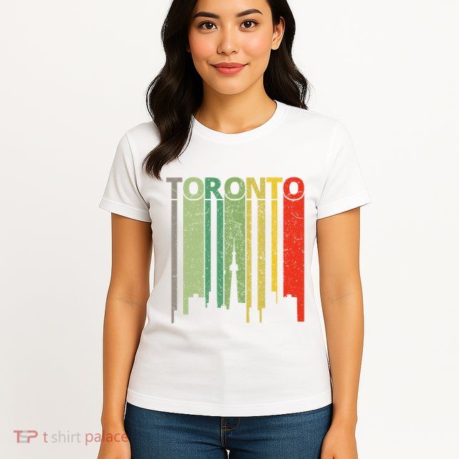 Toronto Skyline Retro Toronto Womens T-Shirt