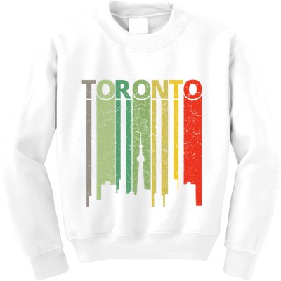 Toronto Skyline Retro Toronto Kids Sweatshirt