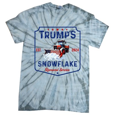 TrumpS Snowflake Removal Service Funny Trump 2024 Tie-Dye T-Shirt