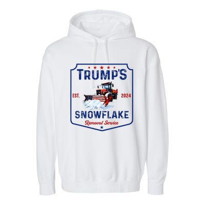 TrumpS Snowflake Removal Service Funny Trump 2024 Garment-Dyed Fleece Hoodie