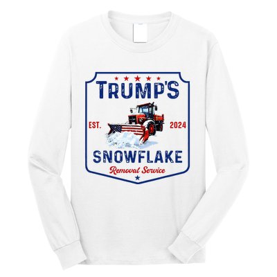 TrumpS Snowflake Removal Service Funny Trump 2024 Long Sleeve Shirt