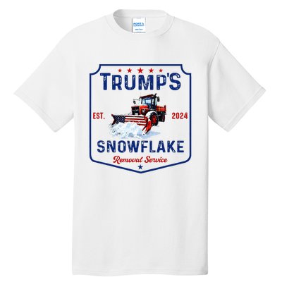 TrumpS Snowflake Removal Service Funny Trump 2024 Tall T-Shirt