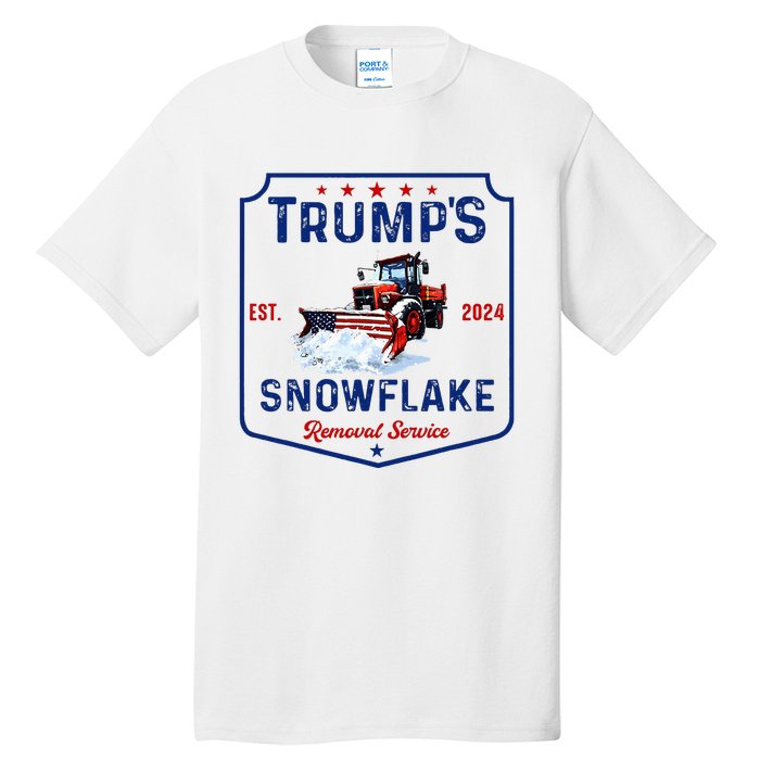 TrumpS Snowflake Removal Service Funny Trump 2024 Tall T-Shirt