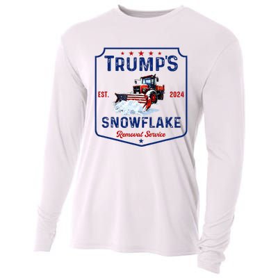 TrumpS Snowflake Removal Service Funny Trump 2024 Cooling Performance Long Sleeve Crew