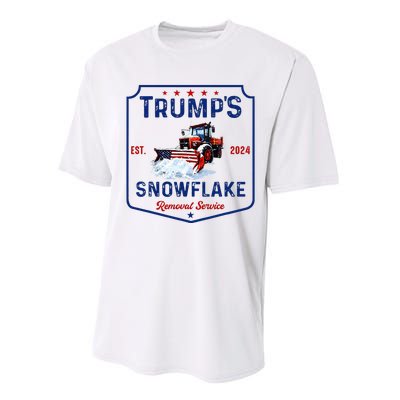 TrumpS Snowflake Removal Service Funny Trump 2024 Performance Sprint T-Shirt