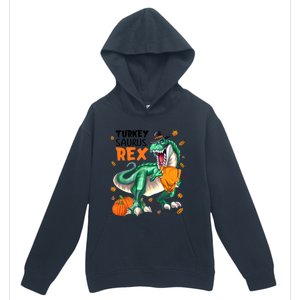 Turkey Saurus Rex Dinosaur T Rex Thanksgiving Pumpkin Gift Urban Pullover Hoodie