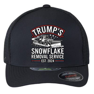 TrumpS Snowflake Removal Service Est. 2024 Funny Trump 2025 Flexfit Unipanel Trucker Cap